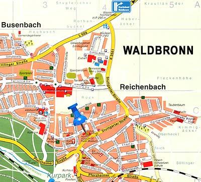Ortsplan Waldbronn